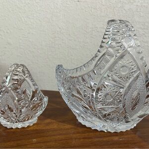 Elegant Crystal Cut Glass Bowls